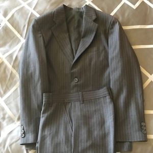 Van Heusing Grey Pinstriped Suit Boys size 12